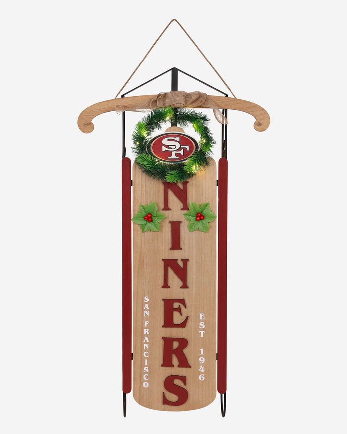 San Francisco 49ers Light Up Sled FOCO - FOCO.com