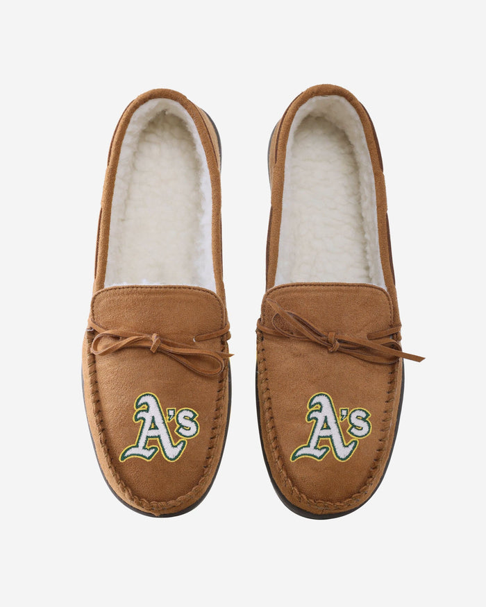 Oakland Athletics Moccasin Slipper FOCO - FOCO.com