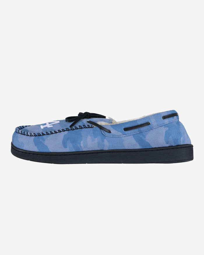 Los Angeles Dodgers Printed Camo Moccasin Slipper FOCO S - FOCO.com