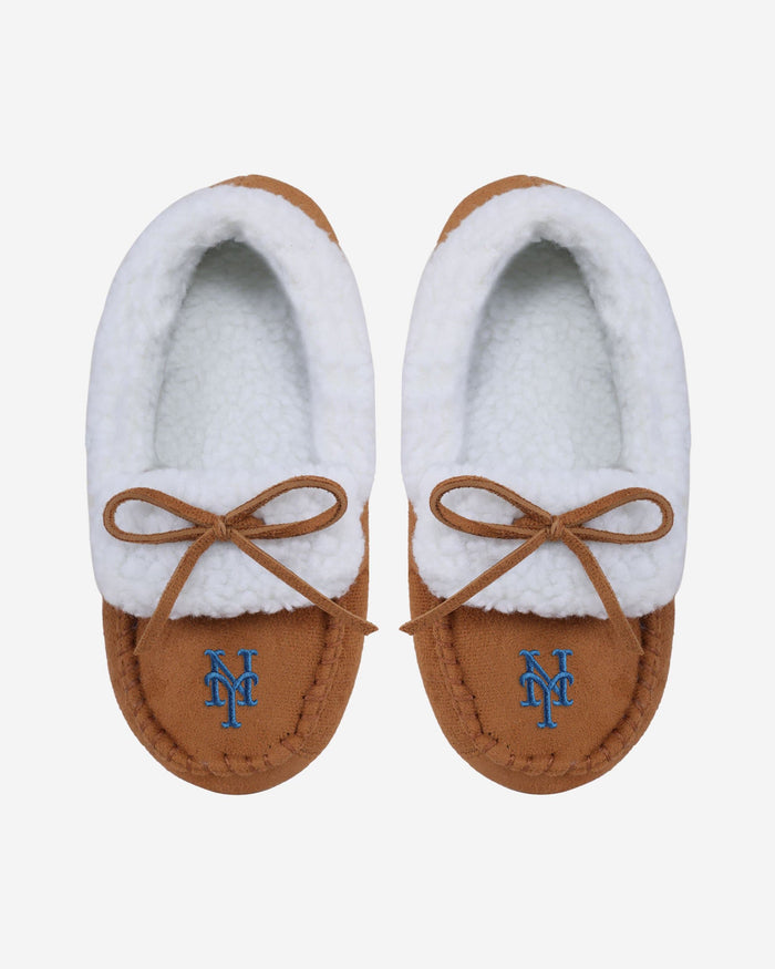 New York Mets Youth Moccasin Slipper FOCO S - FOCO.com