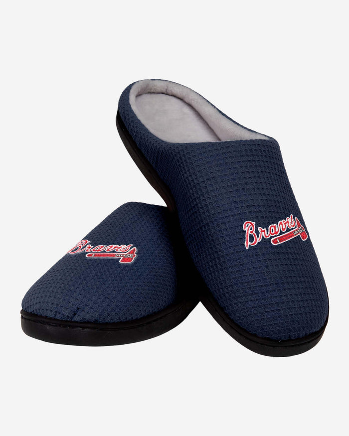 Atlanta Braves Memory Foam Slide Slipper FOCO - FOCO.com