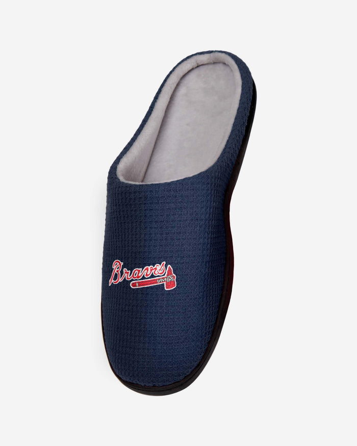 Atlanta Braves Memory Foam Slide Slipper FOCO - FOCO.com