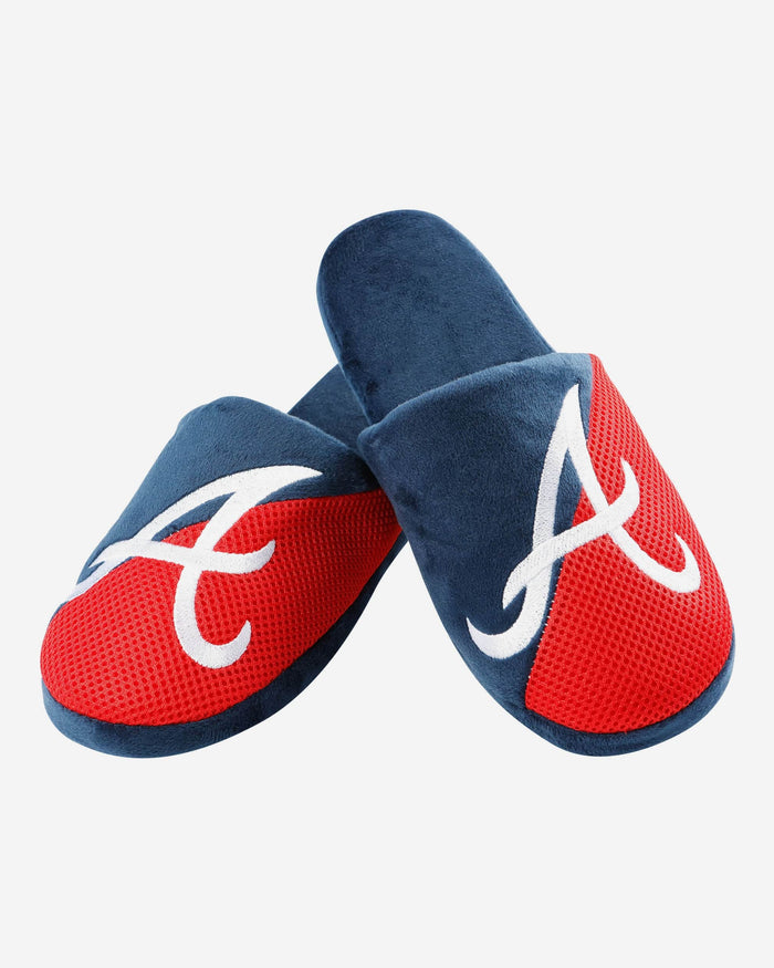 Atlanta Braves Team Logo Staycation Slipper FOCO - FOCO.com