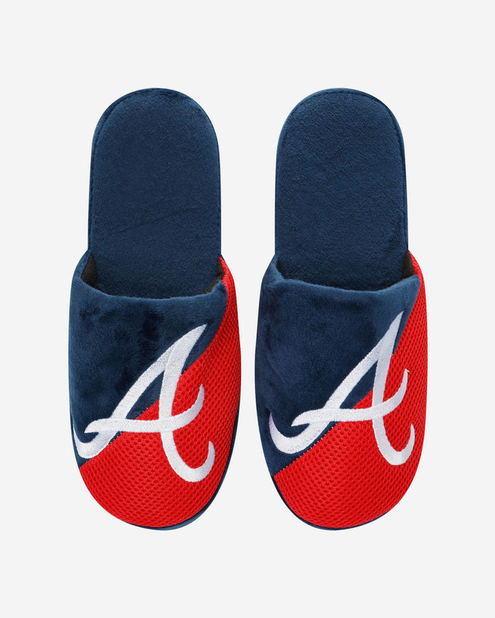 Atlanta Braves Team Logo Staycation Slipper FOCO - FOCO.com