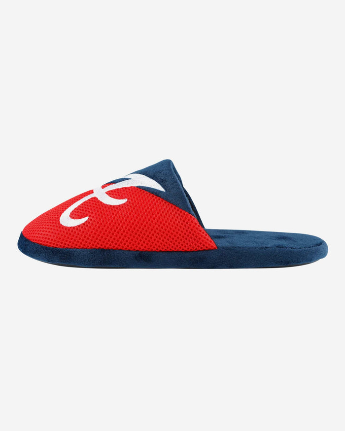 Atlanta Braves Team Logo Staycation Slipper FOCO S - FOCO.com