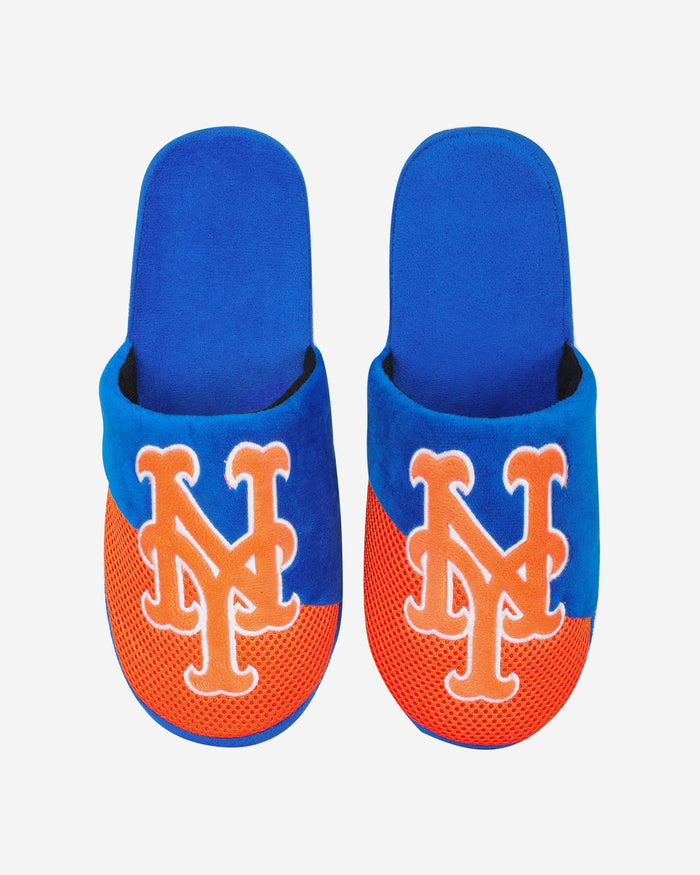 New York Mets Team Logo Staycation Slipper FOCO - FOCO.com