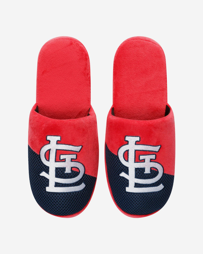 St Louis Cardinals Team Logo Staycation Slipper FOCO - FOCO.com