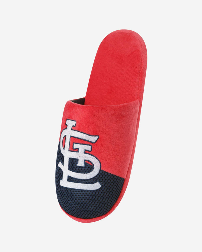 St Louis Cardinals Team Logo Staycation Slipper FOCO - FOCO.com