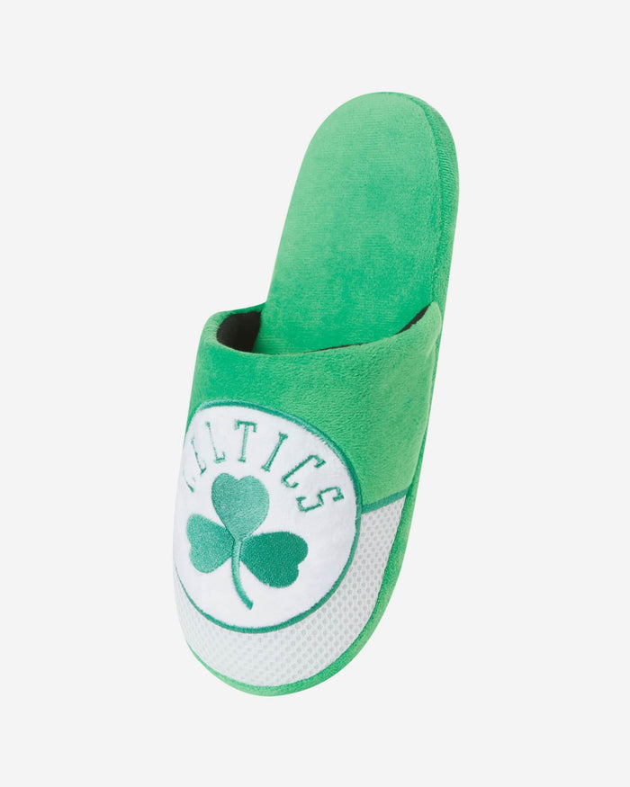 Boston Celtics Team Logo Staycation Slipper FOCO - FOCO.com