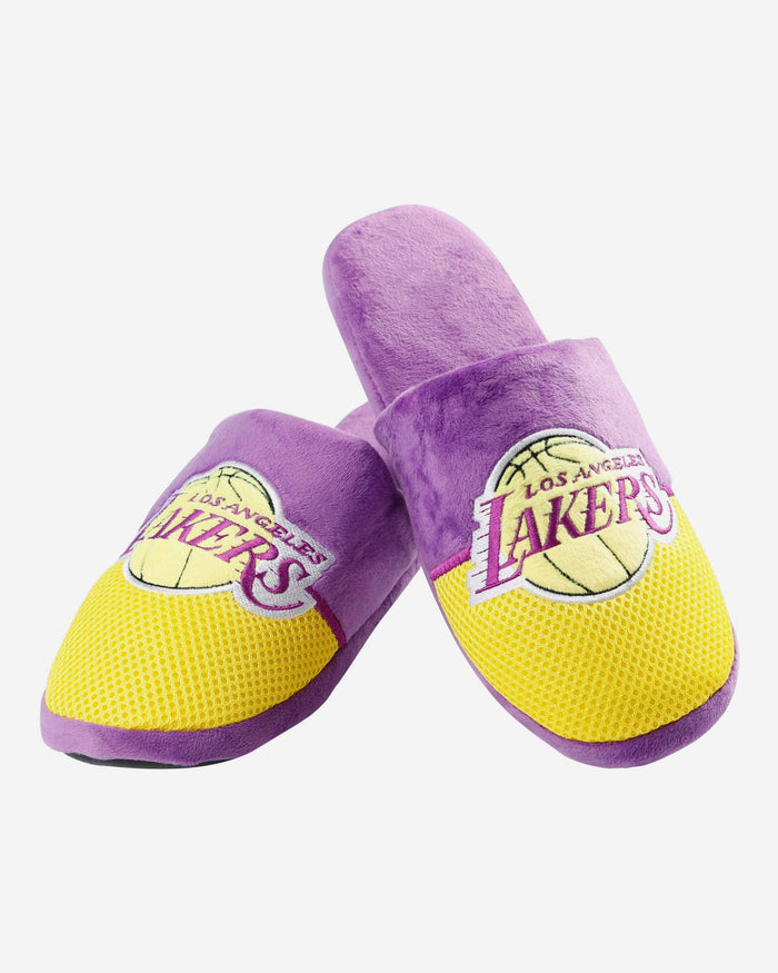 Los Angeles Lakers Team Logo Staycation Slipper FOCO - FOCO.com