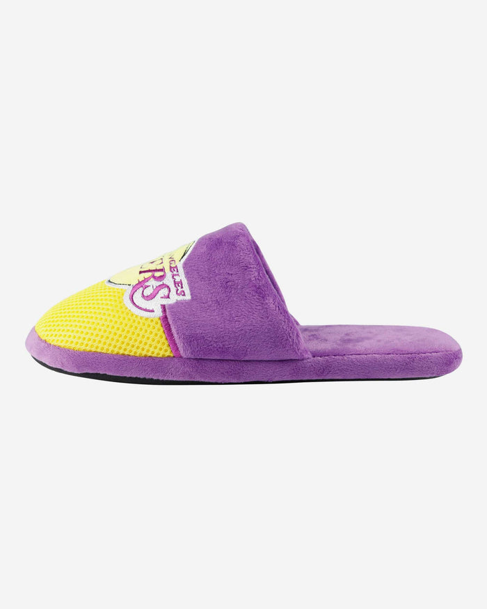 Los Angeles Lakers Team Logo Staycation Slipper FOCO S - FOCO.com