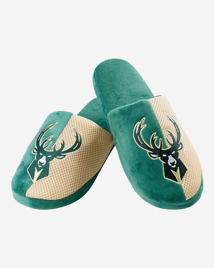 Milwaukee Bucks Team Logo Staycation Slipper FOCO - FOCO.com