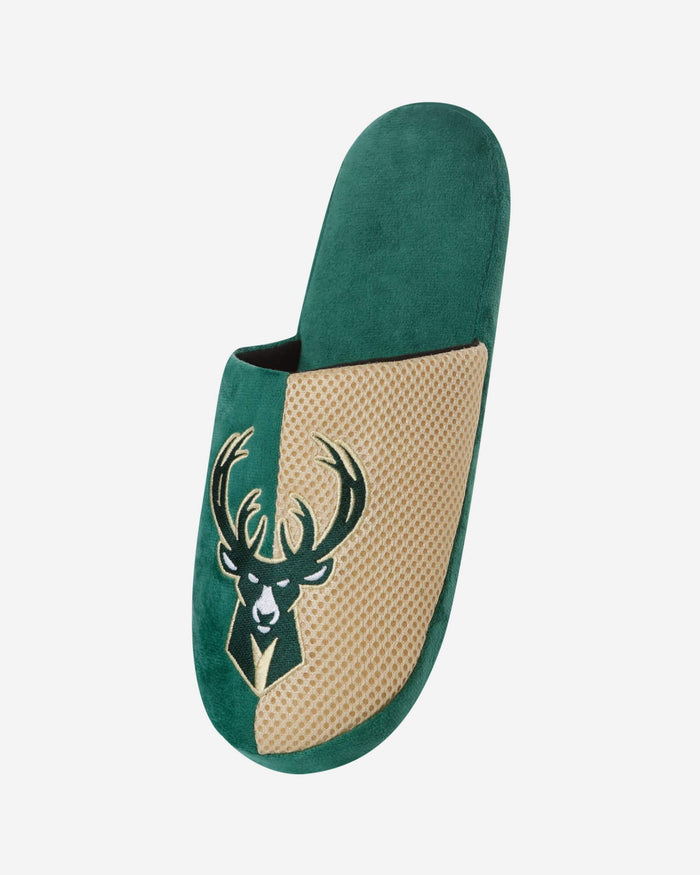 Milwaukee Bucks Team Logo Staycation Slipper FOCO - FOCO.com