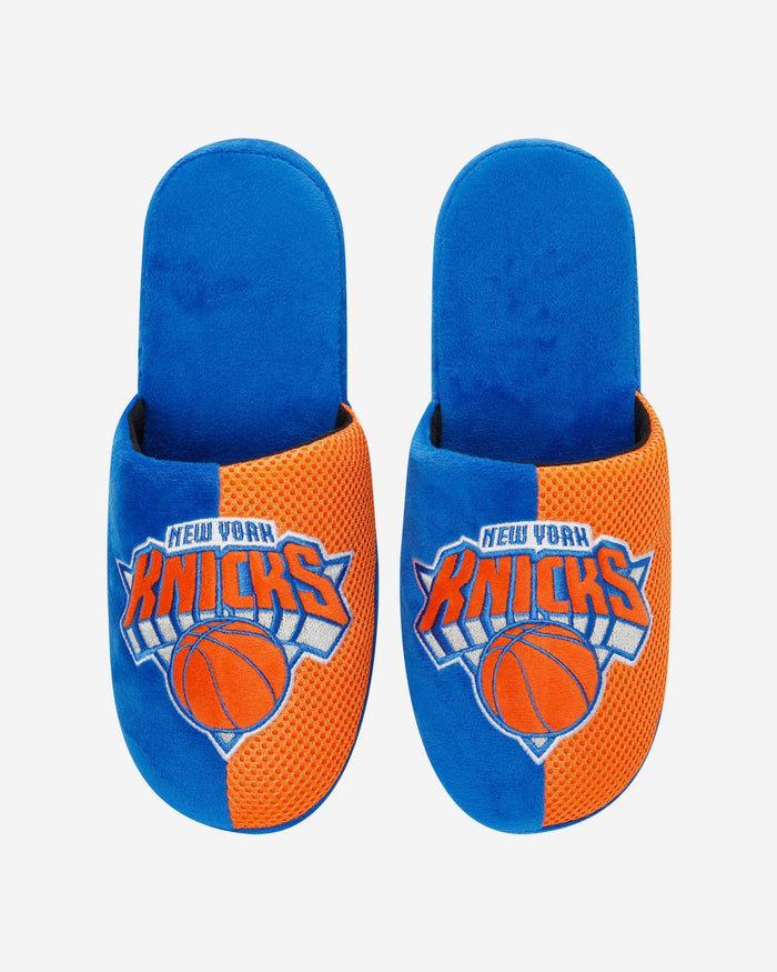 New York Knicks Team Logo Staycation Slipper FOCO - FOCO.com