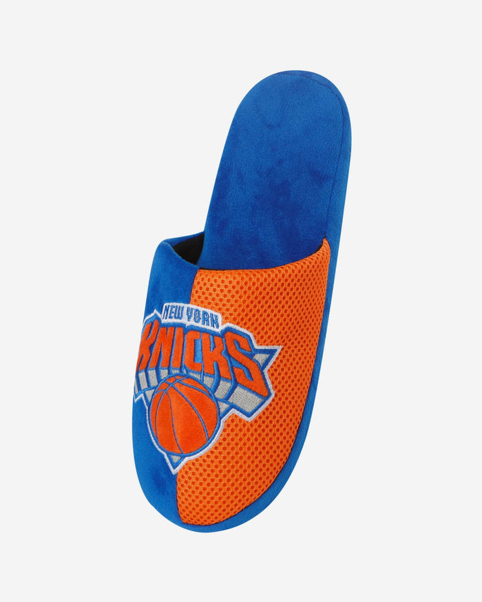 New York Knicks Team Logo Staycation Slipper FOCO - FOCO.com