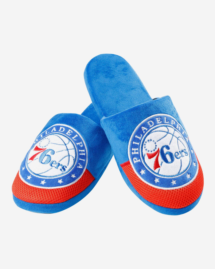 Philadelphia 76ers Team Logo Staycation Slipper FOCO - FOCO.com