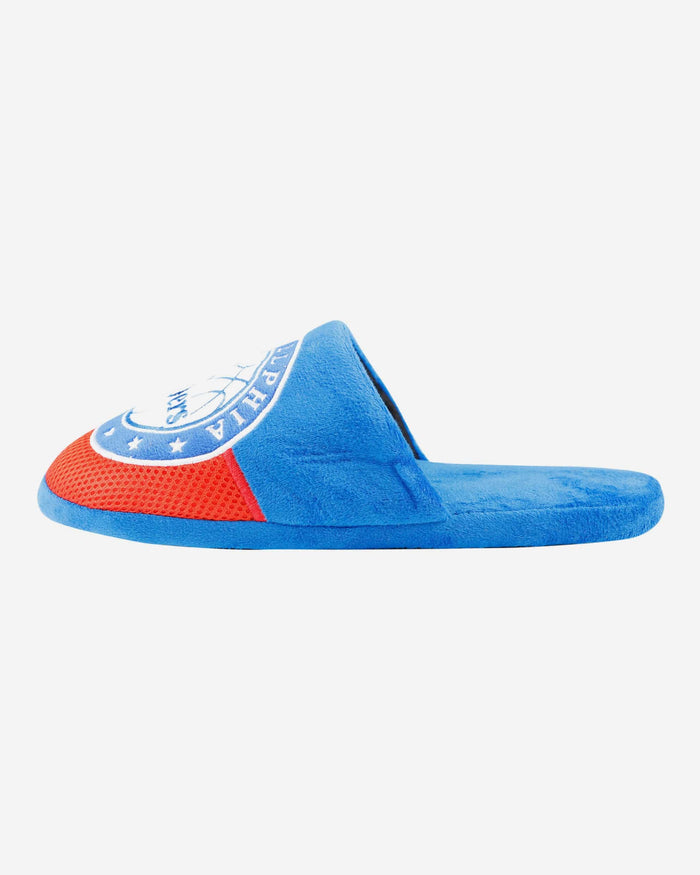 Philadelphia 76ers Team Logo Staycation Slipper FOCO S - FOCO.com