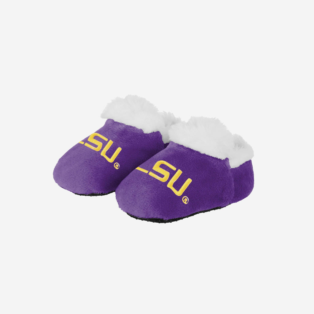 LSU Tigers Logo Baby Bootie Slipper FOCO 0-3 mo - FOCO.com