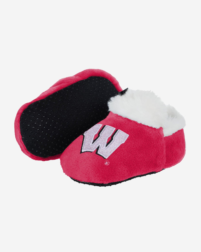 Wisconsin Badgers Logo Baby Bootie Slipper FOCO - FOCO.com