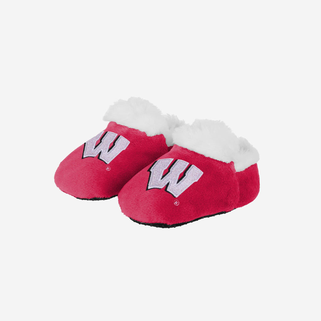 Wisconsin Badgers Logo Baby Bootie Slipper FOCO 0-3 mo - FOCO.com