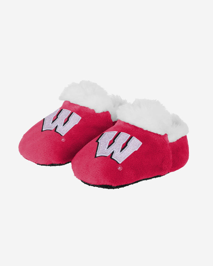 Wisconsin Badgers Logo Baby Bootie Slipper FOCO 0-3 mo - FOCO.com