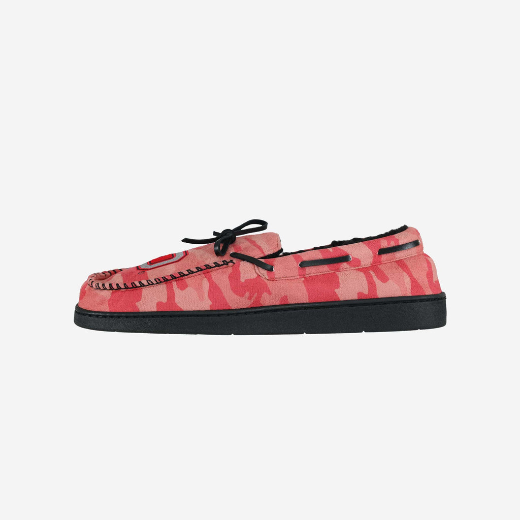 Ohio State Buckeyes Printed Camo Moccasin Slipper FOCO S - FOCO.com