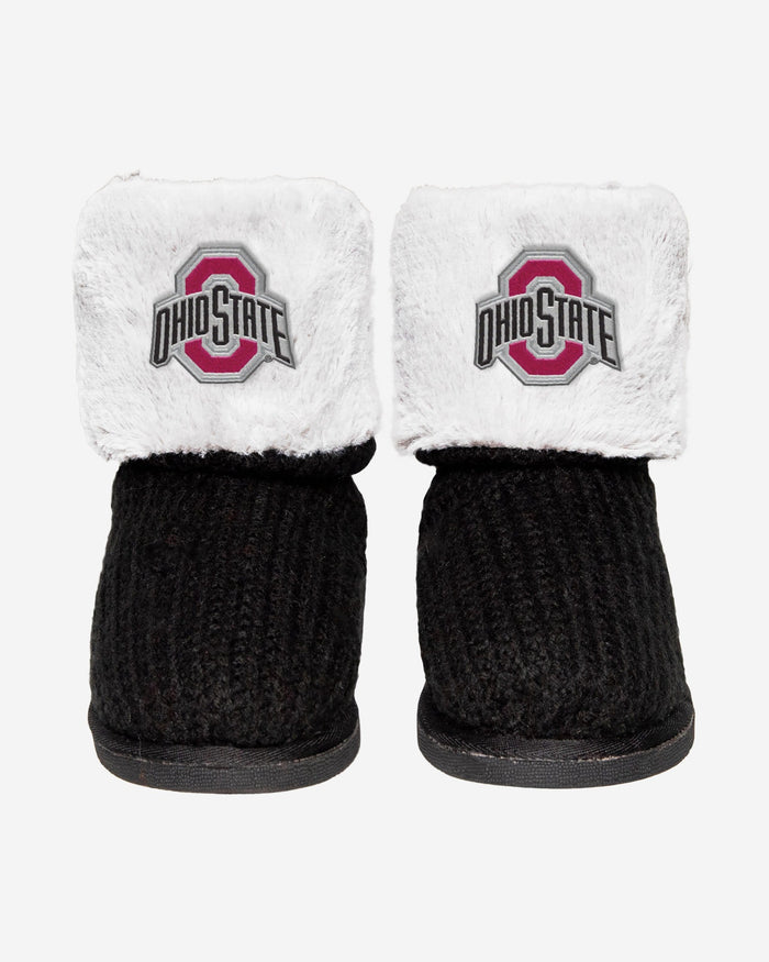 Ohio State Buckeyes Knit High End Button Boot Slipper FOCO - FOCO.com