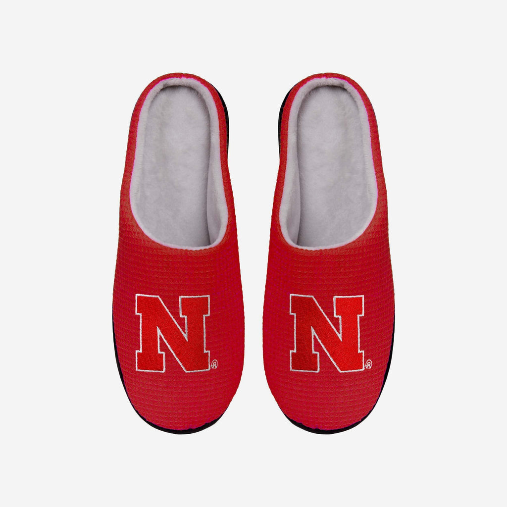 Nebraska Cornhuskers Memory Foam Slide Slipper FOCO S - FOCO.com