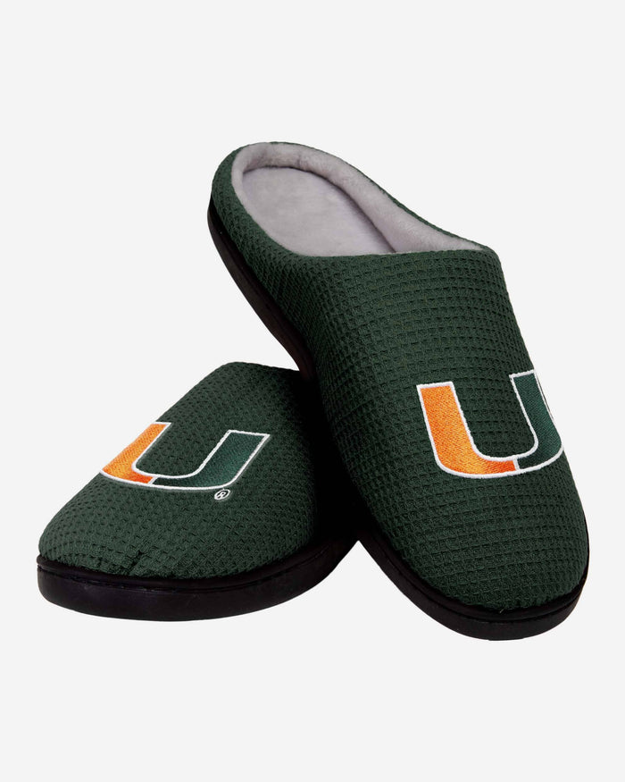 Miami Hurricanes Memory Foam Slide Slipper FOCO - FOCO.com