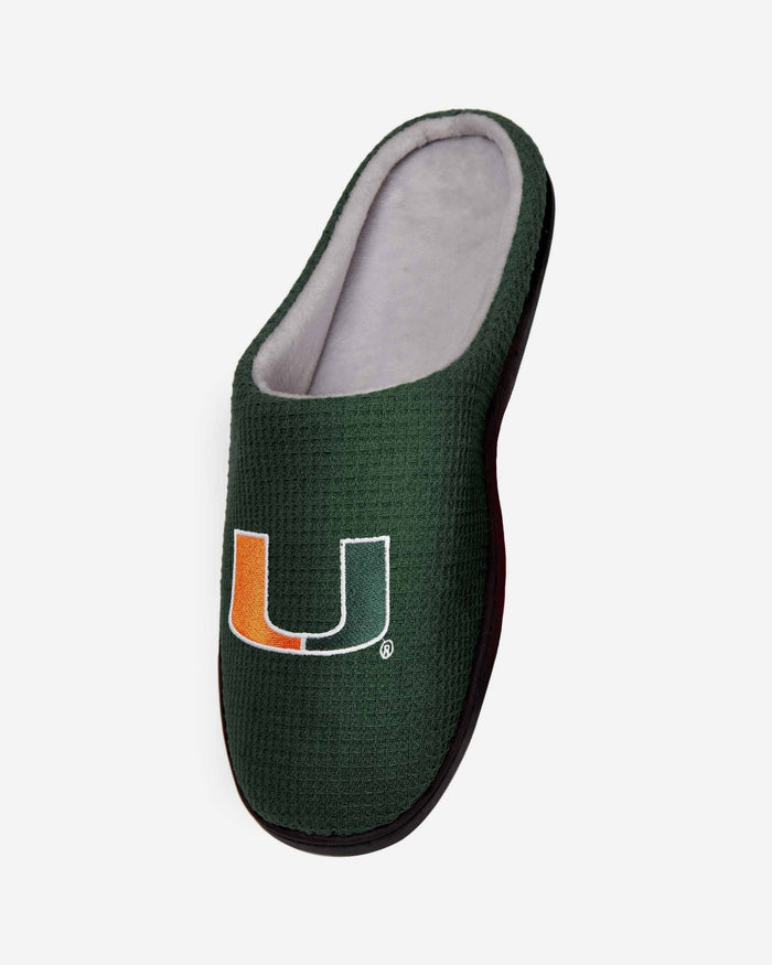 Miami Hurricanes Memory Foam Slide Slipper FOCO - FOCO.com