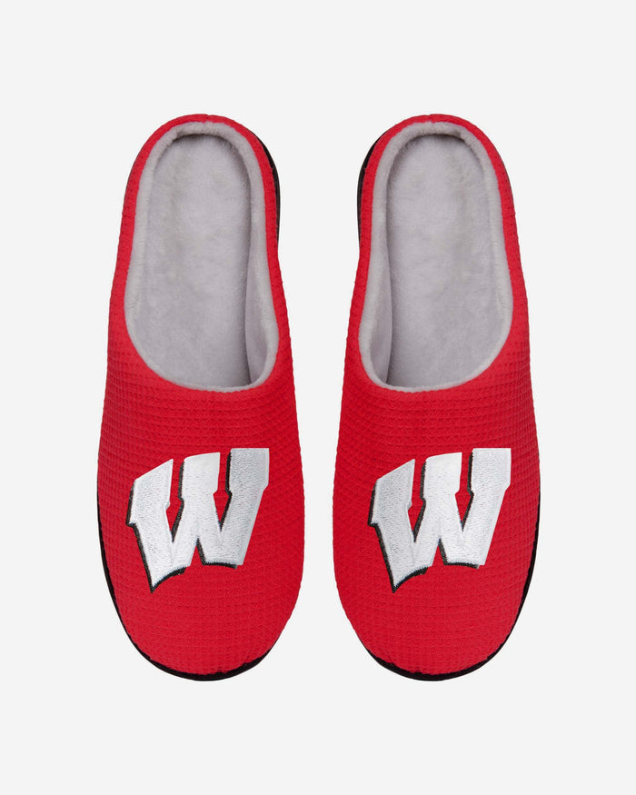 Wisconsin Badgers Memory Foam Slide Slipper FOCO S - FOCO.com