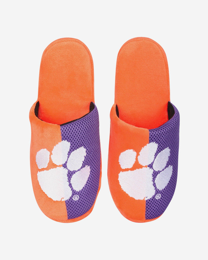 Clemson Team Logo Staycation Slipper FOCO - FOCO.com