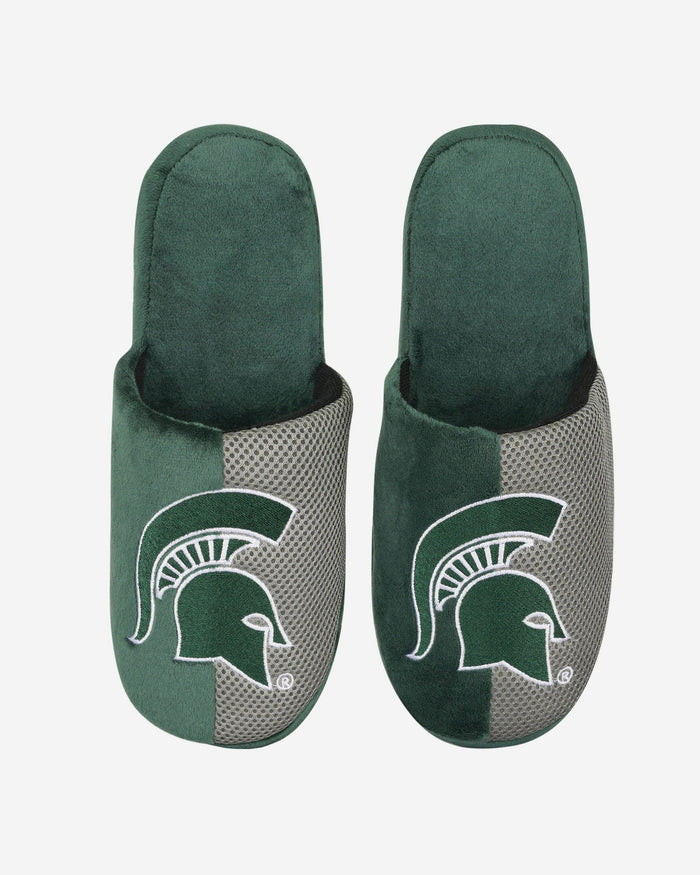 Michigan State Team Logo Staycation Slipper FOCO - FOCO.com