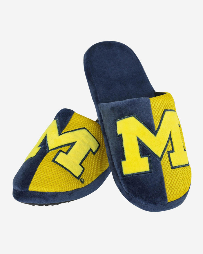 Michigan Team Logo Staycation Slipper FOCO - FOCO.com