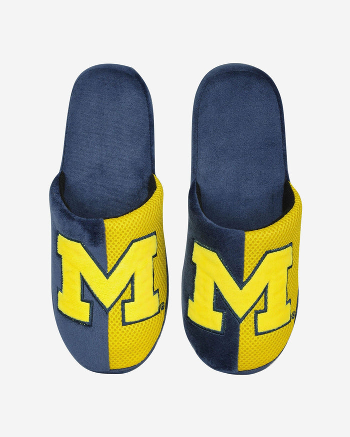 Michigan Team Logo Staycation Slipper FOCO - FOCO.com