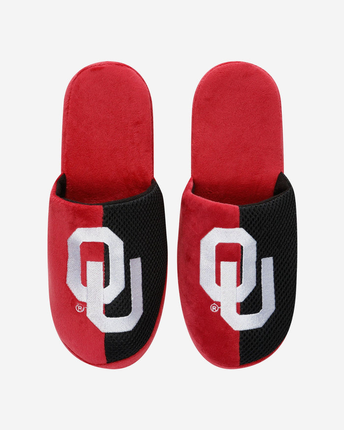 Oklahoma Sooners Team Logo Staycation Slipper FOCO - FOCO.com