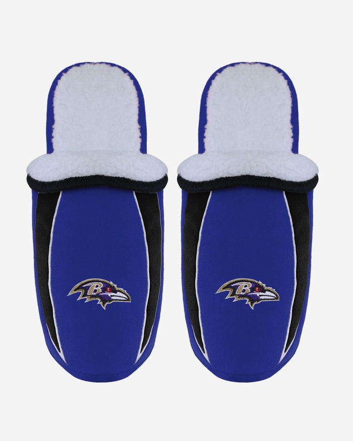 Baltimore Ravens Sherpa Slide Slipper FOCO S - FOCO.com