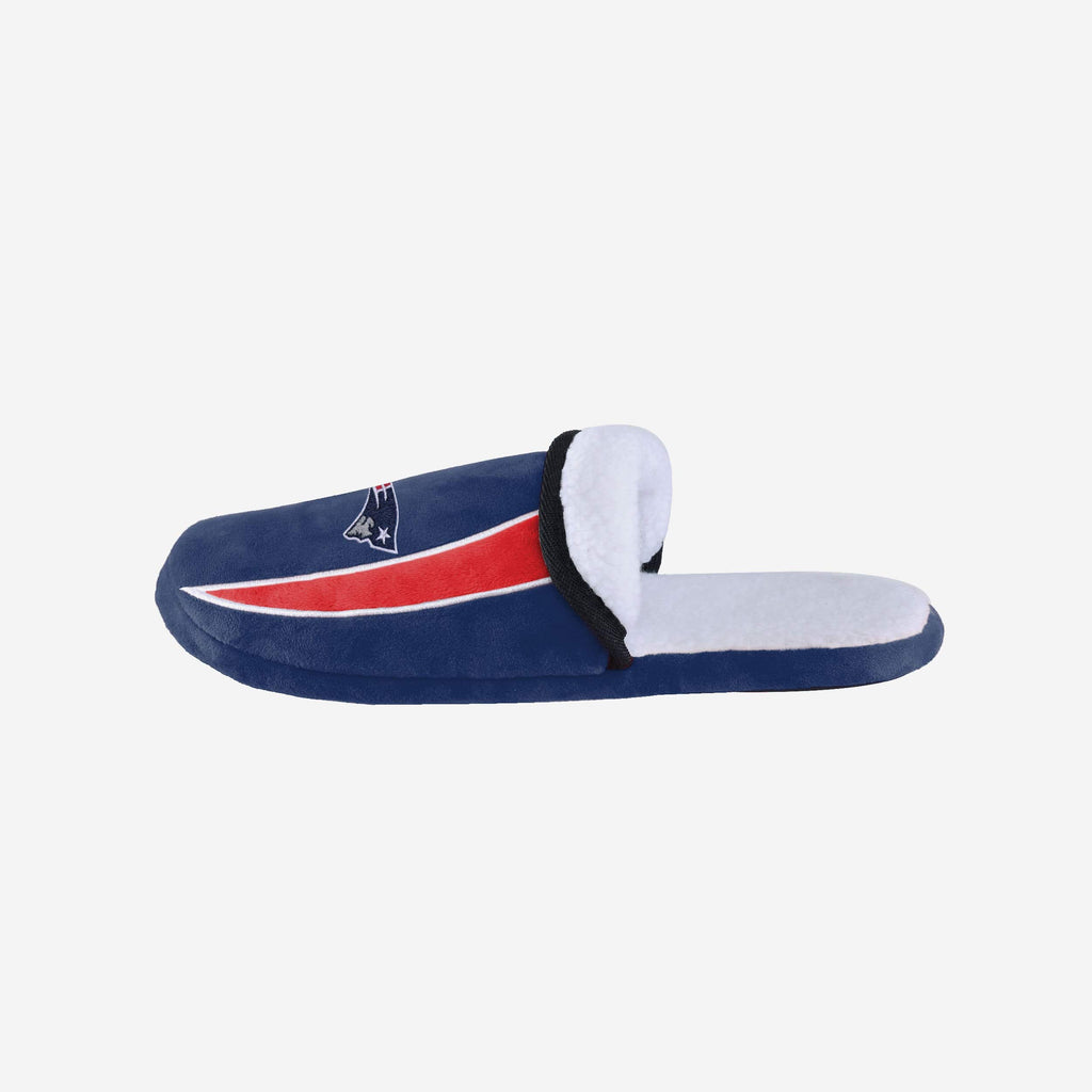 New England Patriots Sherpa Slide Slipper FOCO - FOCO.com