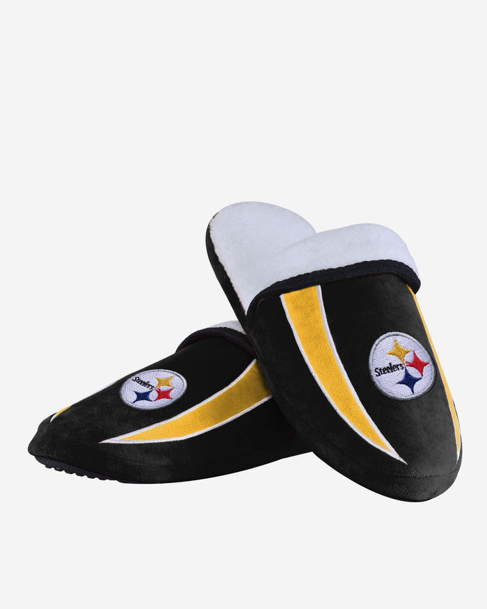 Pittsburgh Steelers Sherpa Slide Slipper FOCO - FOCO.com