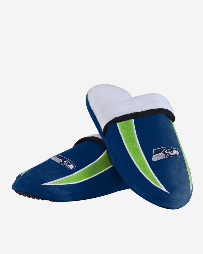 Seattle Seahawks Sherpa Slide Slipper FOCO - FOCO.com