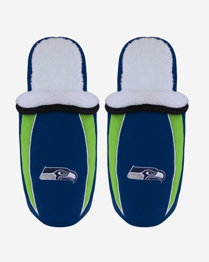 Seattle Seahawks Sherpa Slide Slipper FOCO S - FOCO.com