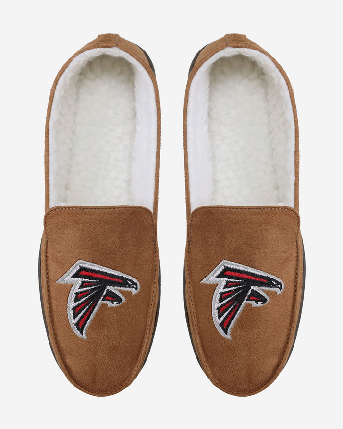 Atlanta Falcons Beige Moccasin Slipper FOCO - FOCO.com