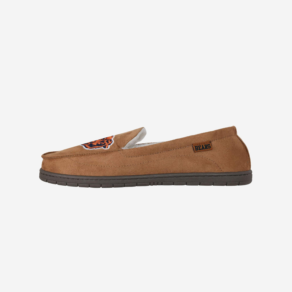 Chicago Bears Beige Moccasin Slipper FOCO S - FOCO.com