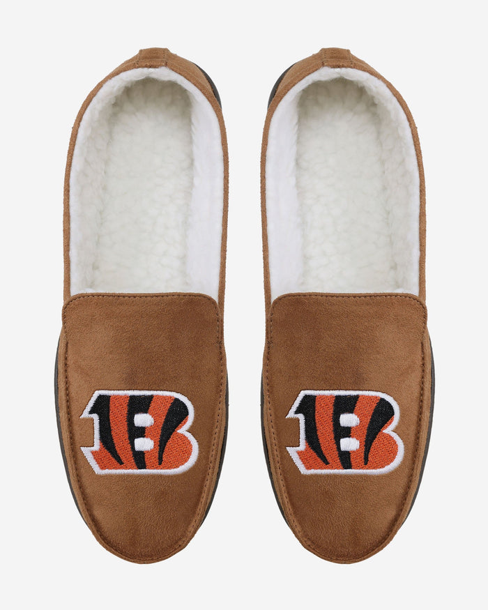 Cincinnati Bengals Beige Moccasin Slipper FOCO - FOCO.com