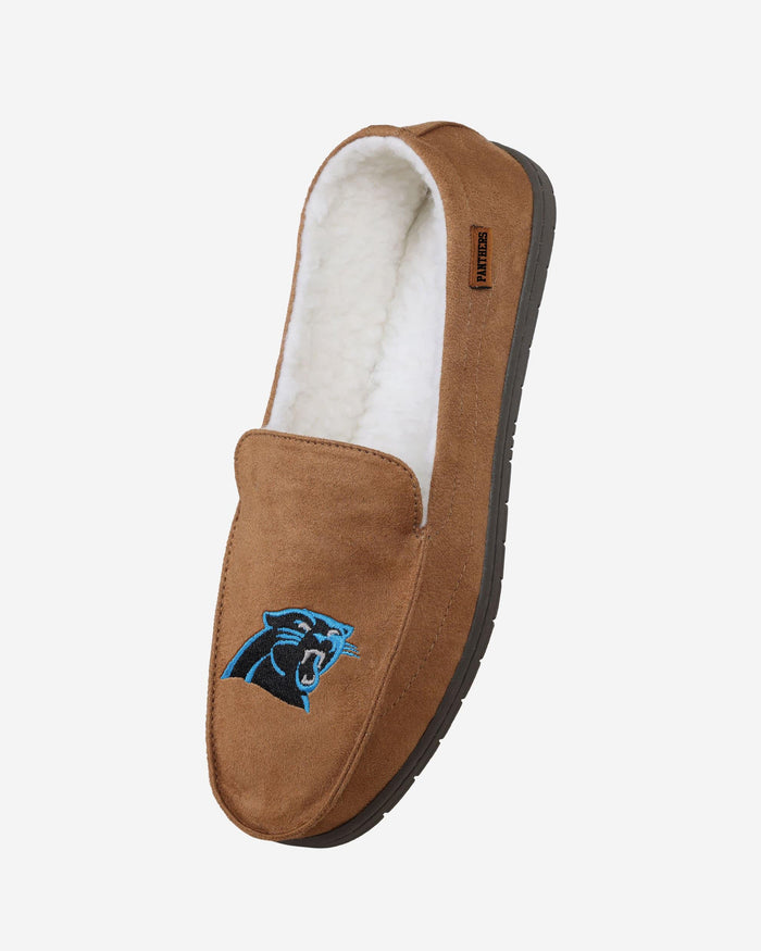 Carolina Panthers Beige Moccasin Slipper FOCO - FOCO.com