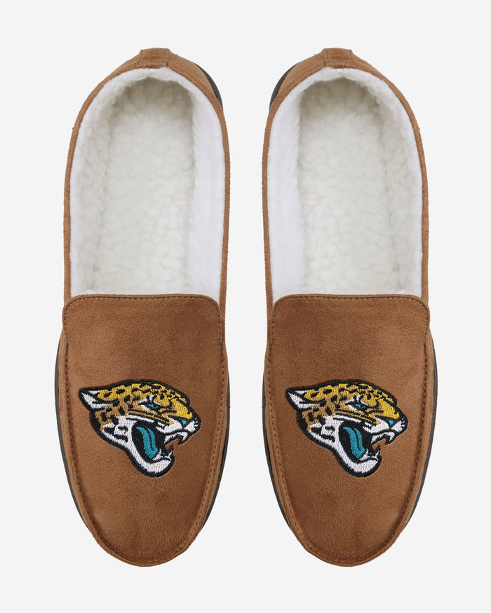 Jacksonville Jaguars Beige Moccasin Slipper FOCO - FOCO.com