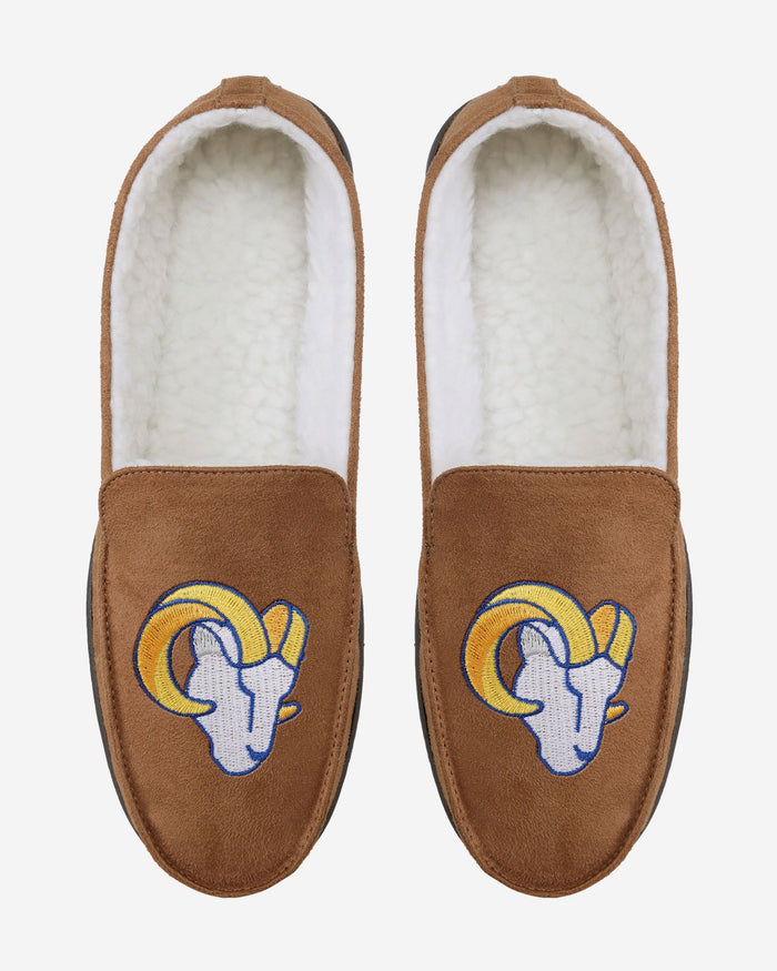 Los Angeles Rams Beige Moccasin Slipper FOCO - FOCO.com