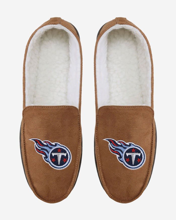 Tennessee Titans Beige Moccasin Slipper FOCO - FOCO.com