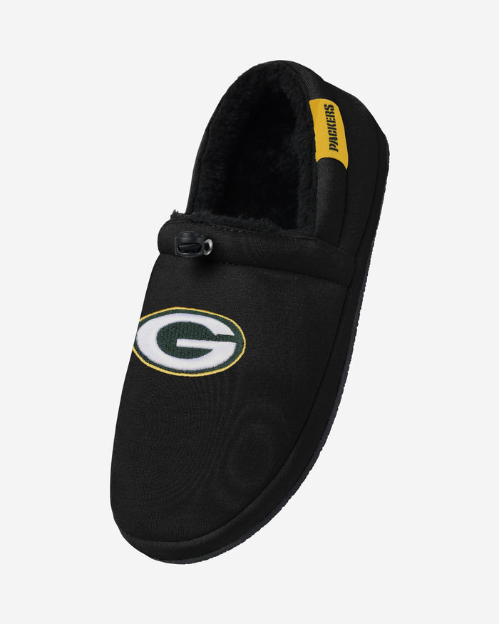 Green Bay Packers Big Logo Athletic Moccasin Slipper FOCO - FOCO.com