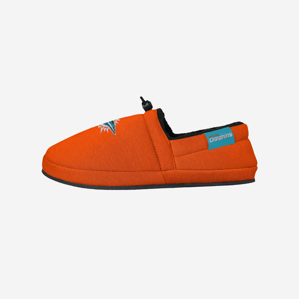 Miami Dolphins Big Logo Athletic Moccasin Slipper FOCO S - FOCO.com